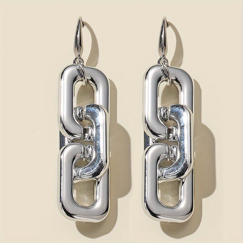 Minimalist Geometric Hoop Earrings Durable Metal Timeless Accessory